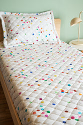 Jogo de Colcha Elástico Infantil - Espuma Do Mar